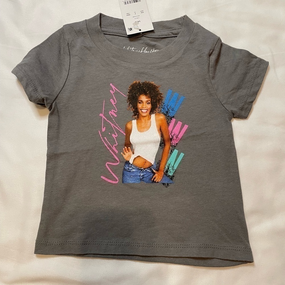 🐶🐶🐶NWT girls Whitney Houston size 12 months gray t-shirt🐶🐶🐶